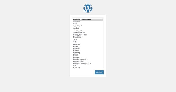 WordPress setup-config.php