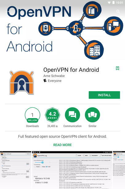 Google Play Store OpenVPN for Android