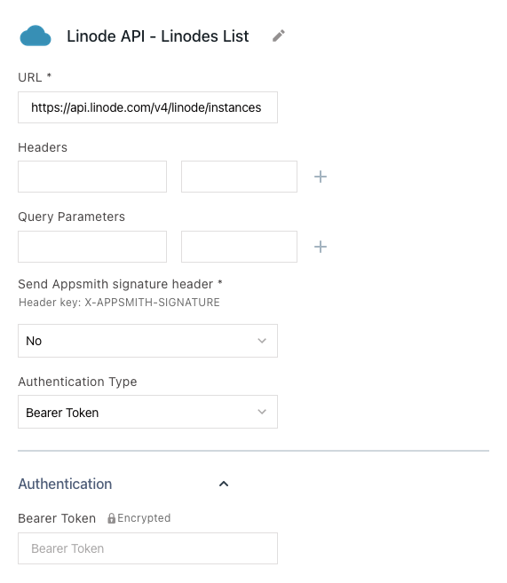 Authenticated API for the example application