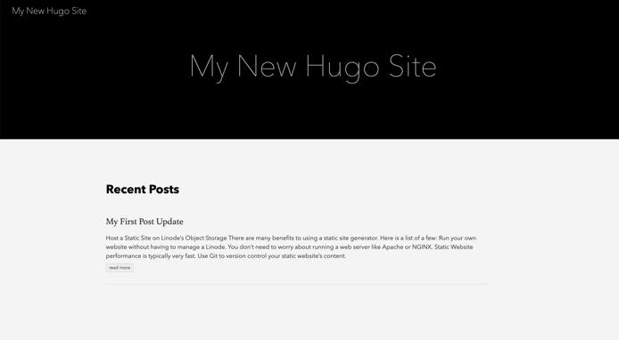 Hugo Index Page