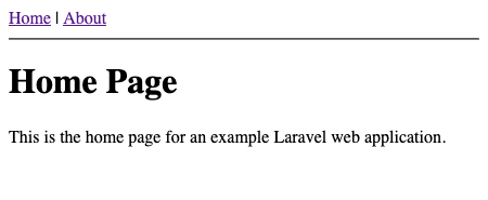 Laravel website example