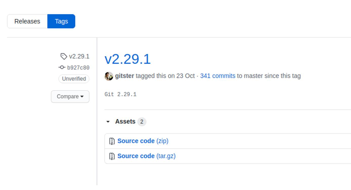 Git release page.