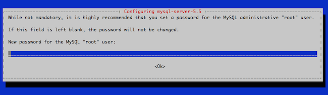 Setting the MySQL root password in Debian 7.
