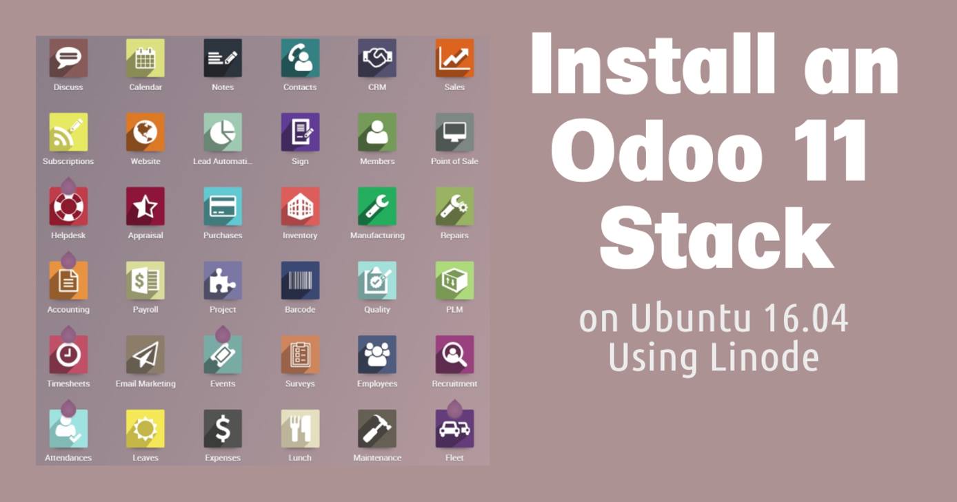 Install an Odoo 11 Stack on Ubuntu 16.04 using Linode