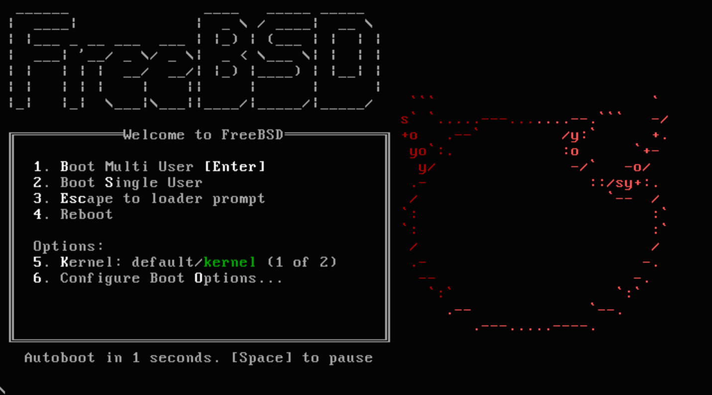 FreeBSD welcome.