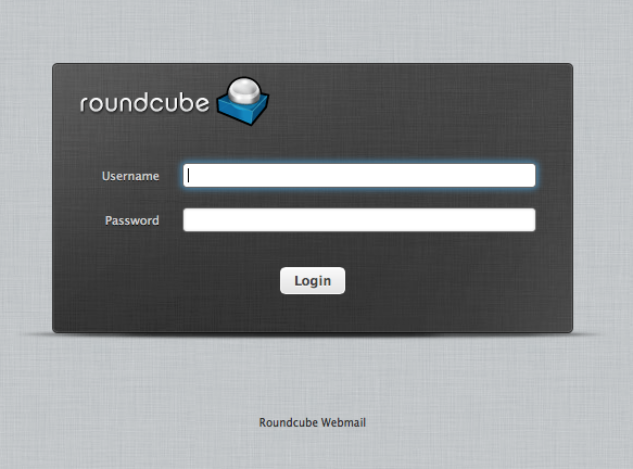 Roundcube login