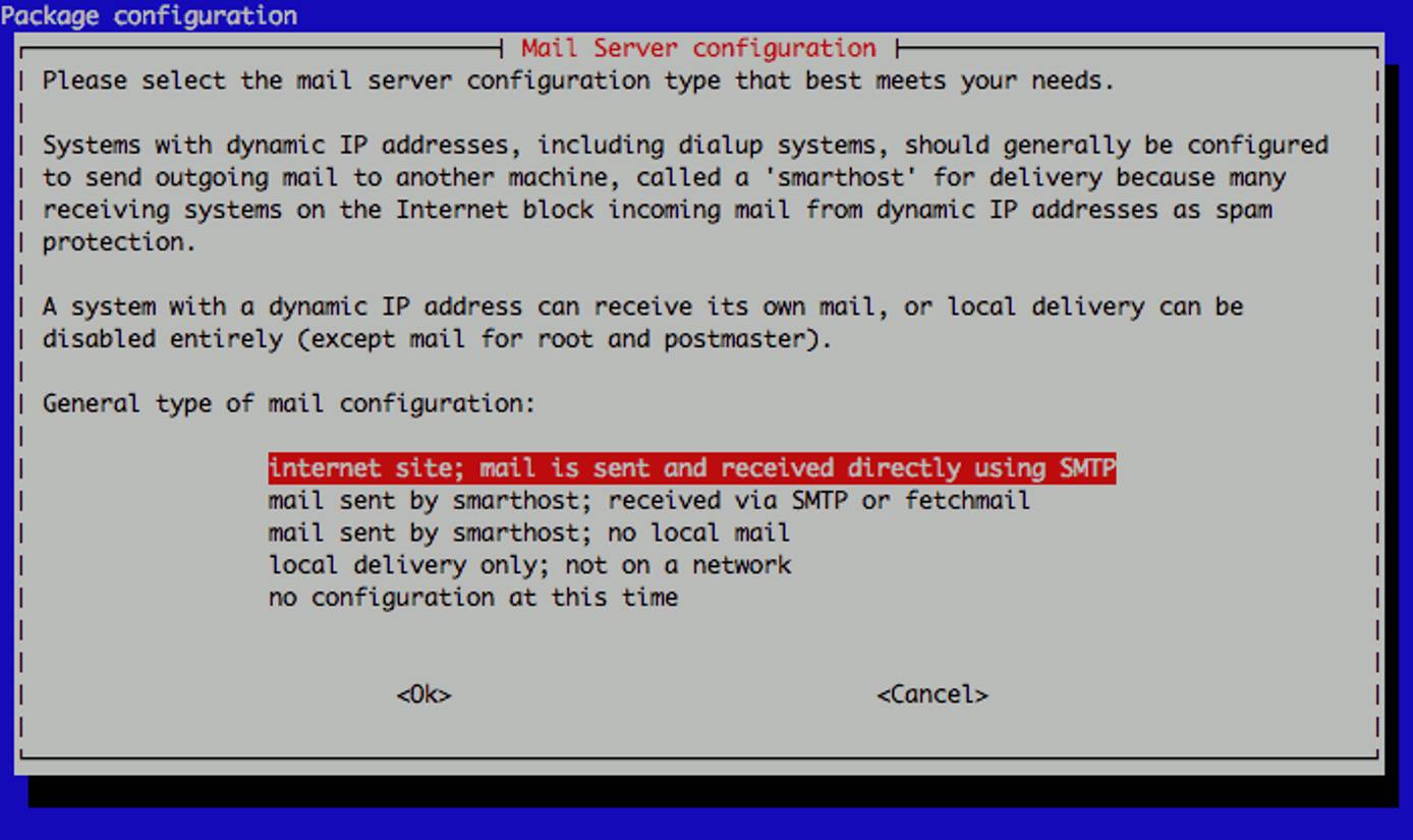 Exim general configuration on Debian 5.
