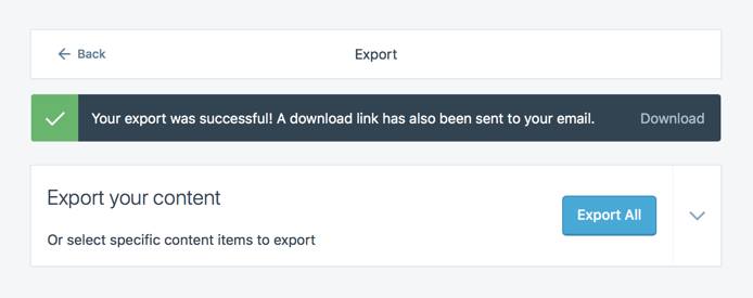 WordPress.com Export Page