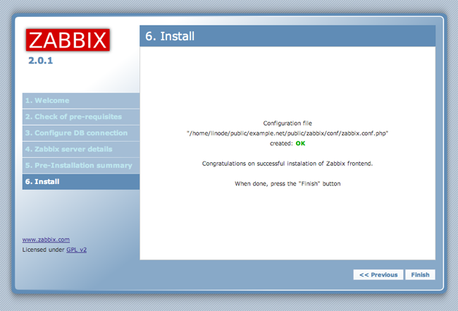 Zabbix installer.