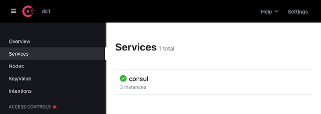 Consul UI on the Kubernetes cluster