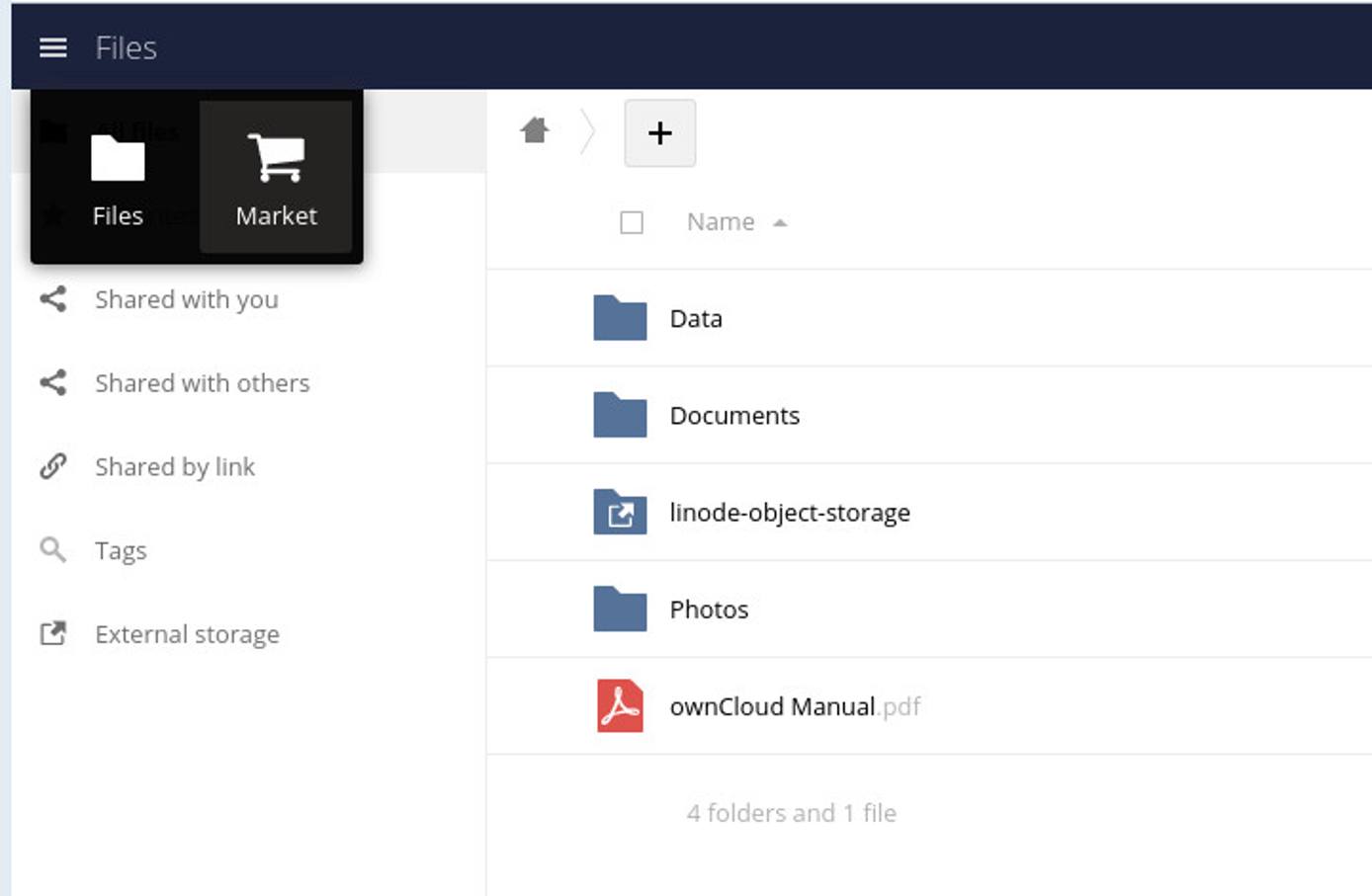 Access the ownCloud Market
