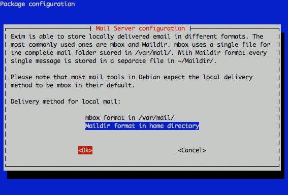 Exim4 mail format configuration on Debian 5 (Lenny).