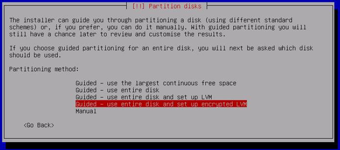 Debian 8 Partitioning