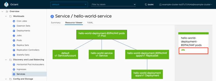 Octant Service Resource Viewer - Hello World 1.0