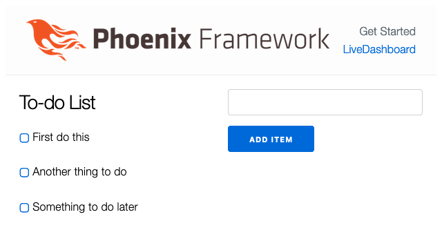 A custom Phoenix application