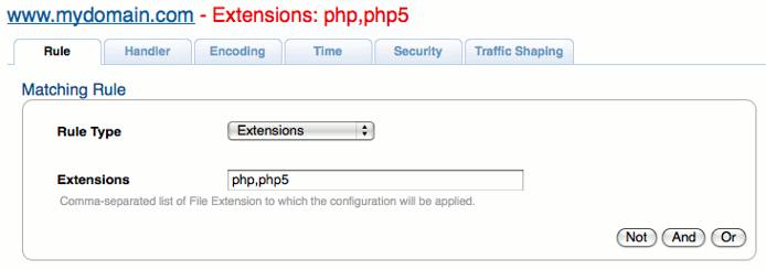 PHP extensions rule in Cherokee admin panel on Ubuntu 10.04 LTS