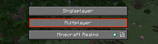 Screenshot of Minecraft multiplayer game mode