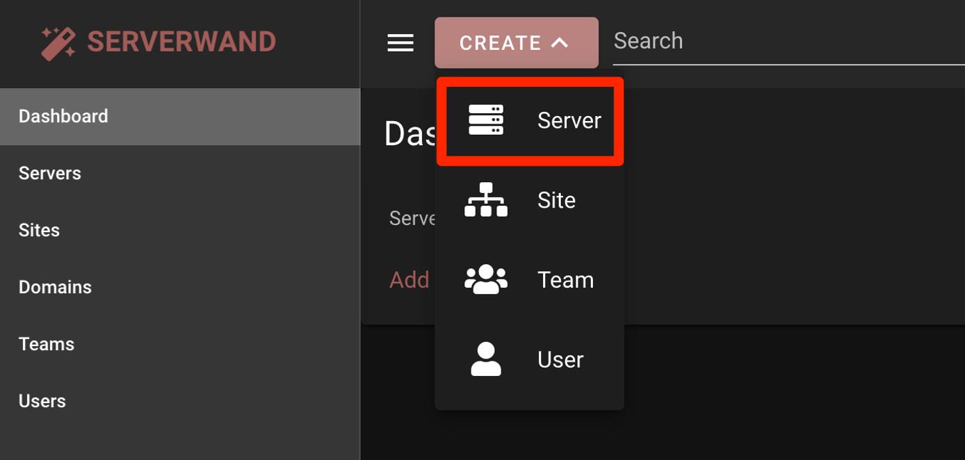 Create a ServerWand Server