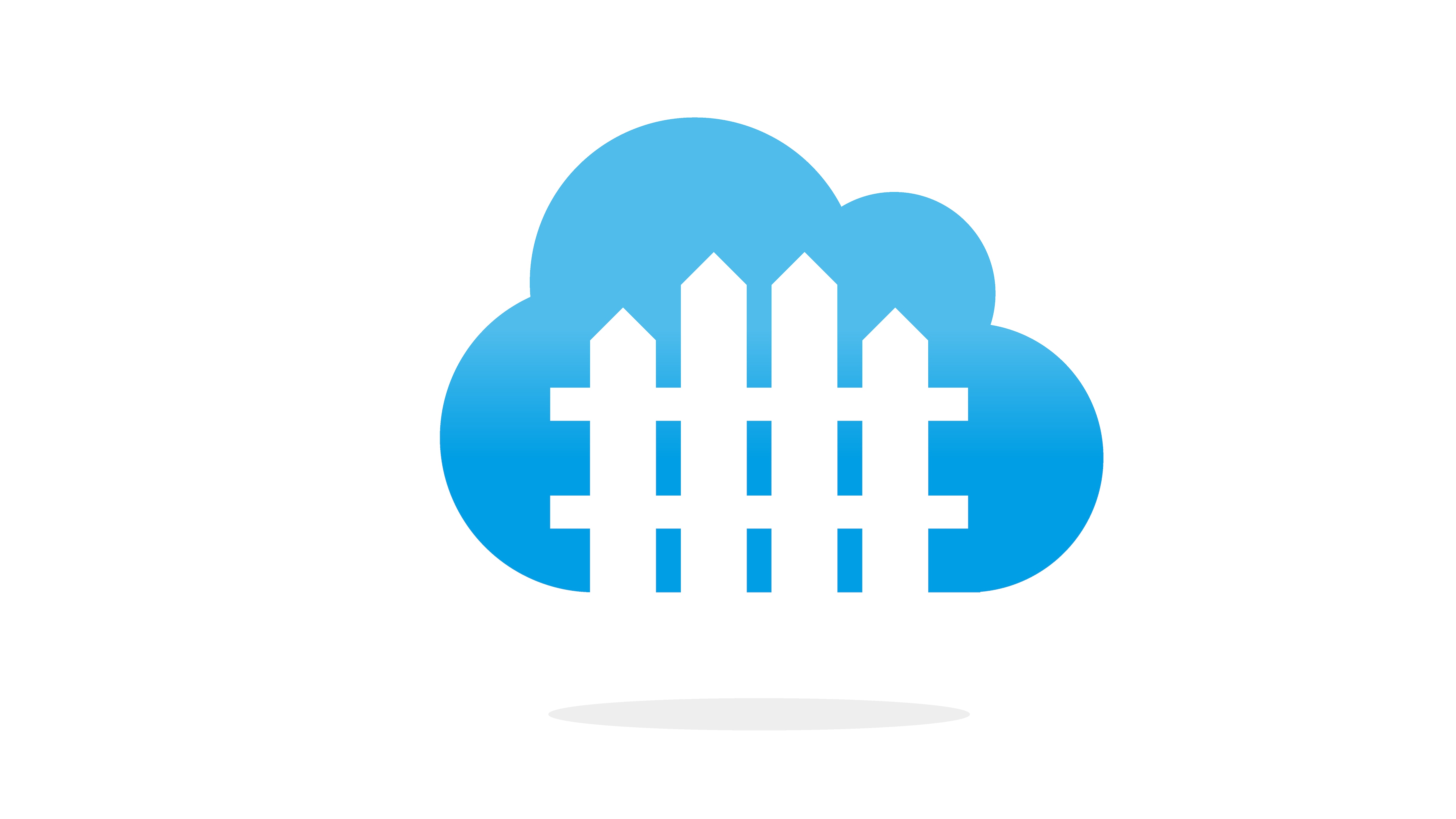 Illustration of a picket fence embedded within a cloud.