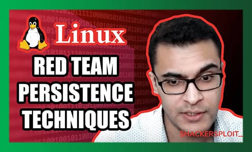 Hackersploit Security: Red Team Persistence Techniques