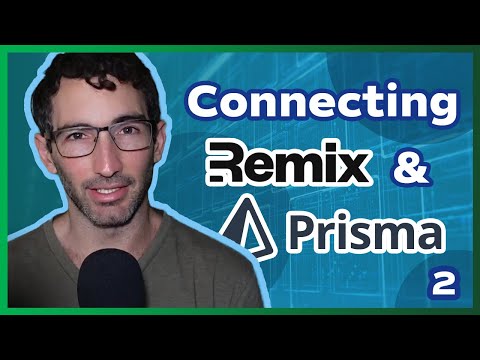 A man with black hair and glasses in front of a microphone with the text Connecting Remix & Prisma next to him along with the Prisma logo.