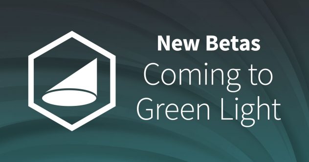 Blog-Überschrift mit Text Neue Betas kommen ins grüne Licht