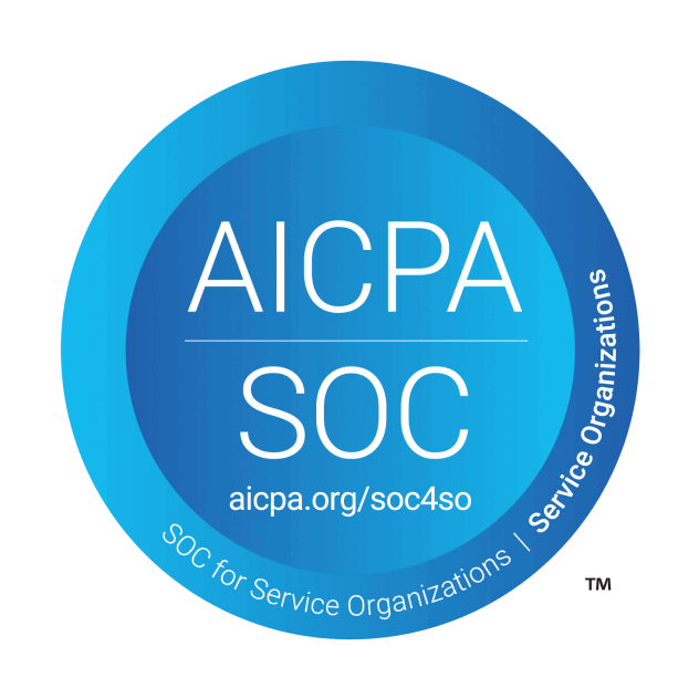 Logótipo de certificação SOC do AICPA