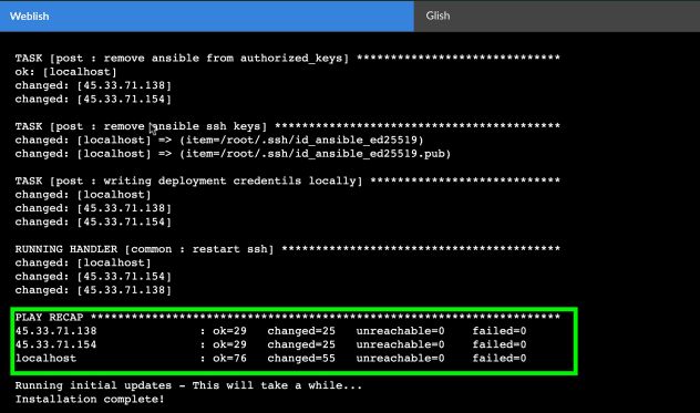 Cluster Deployment Example