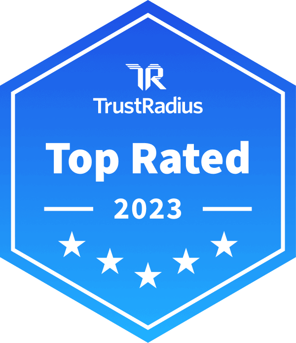 Trust Radius - Top Rated 2023のイメージです。