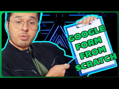 Harry del canale YouTube CodeWithHarry con in mano una cartellina con il testo Google Form From Scratch.