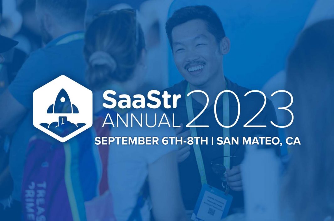 Veranstaltungsbild für SaaStr Annual 2023, 6. bis 8. September, in San Mateo, CA.