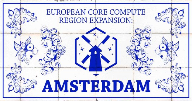 Image de l'expansion de la région européenne en direct à Amsterdam.
