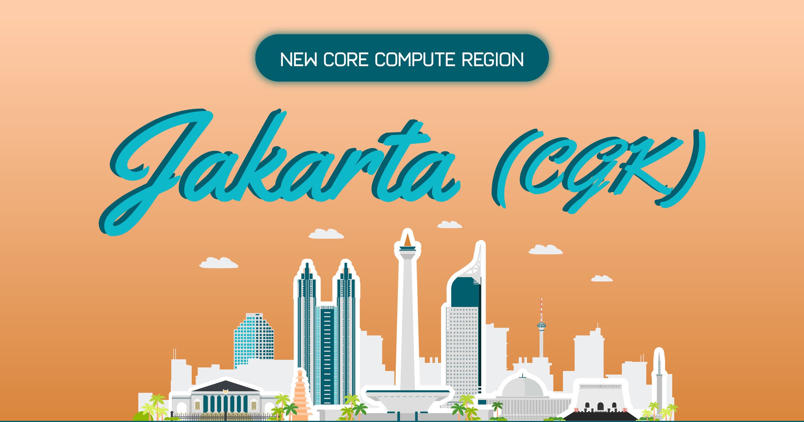 Anunciando o crescimento da região de computação central da Ásia-Pacífico com Jacarta!