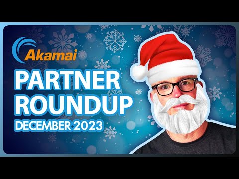 James Steel dressed as Santa Claus presenting the Partner Roundup for December 2023.